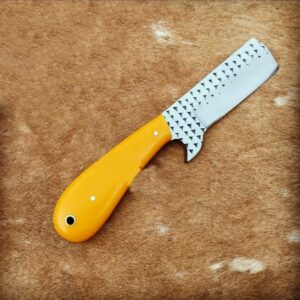 Custom Handmade rasp steel Bull cutter knife