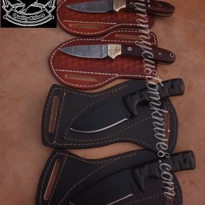 Custom hand made Damascus steel and carbon steel bundle offer