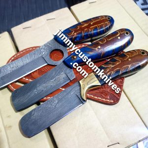 Bundle offer Damascus steel bull cutter knives