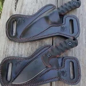 Hi custom hand made carbon steel skinner knives.