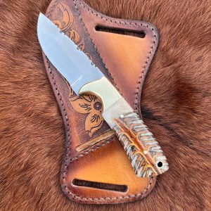 Anyone interested in buying handmade knife with leather sheath