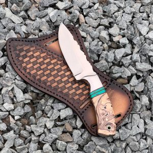 Custom handmade j2 steel cowboy skinner knife