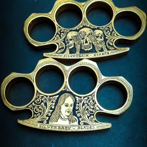 Special offer buy one get one free Custom handmade Angreved brass grippere