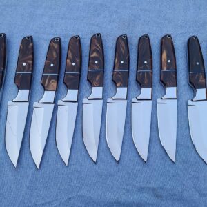 Custom handmade D2 steel 10 skinner knives.
