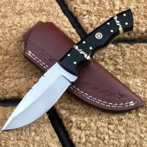 Custom handmade j2 steel cowboy skinner knife